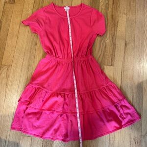 J.Crew - Crewcuts Vibrant Pink Tiered Kids Dress